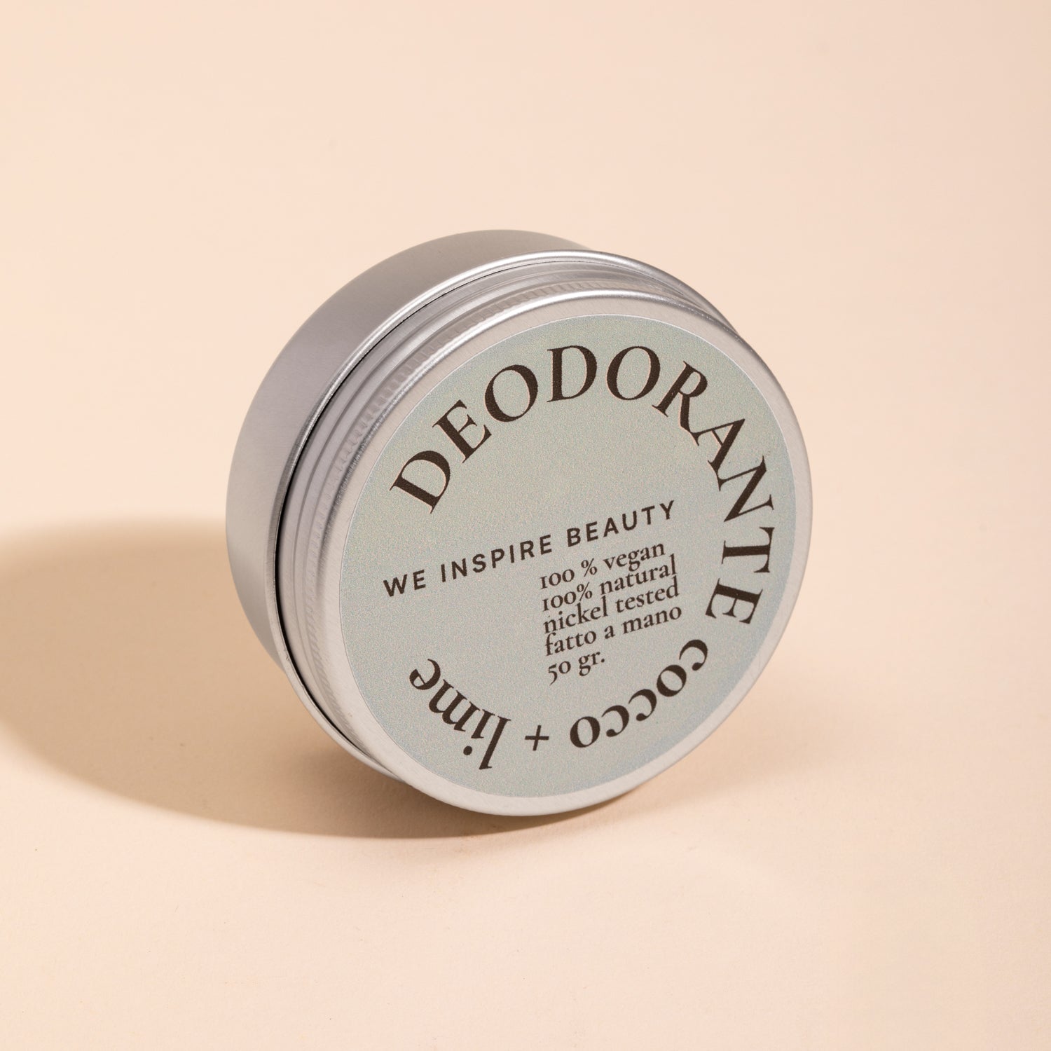 Deodorante naturale in jar di alluminio - Cocco + lime